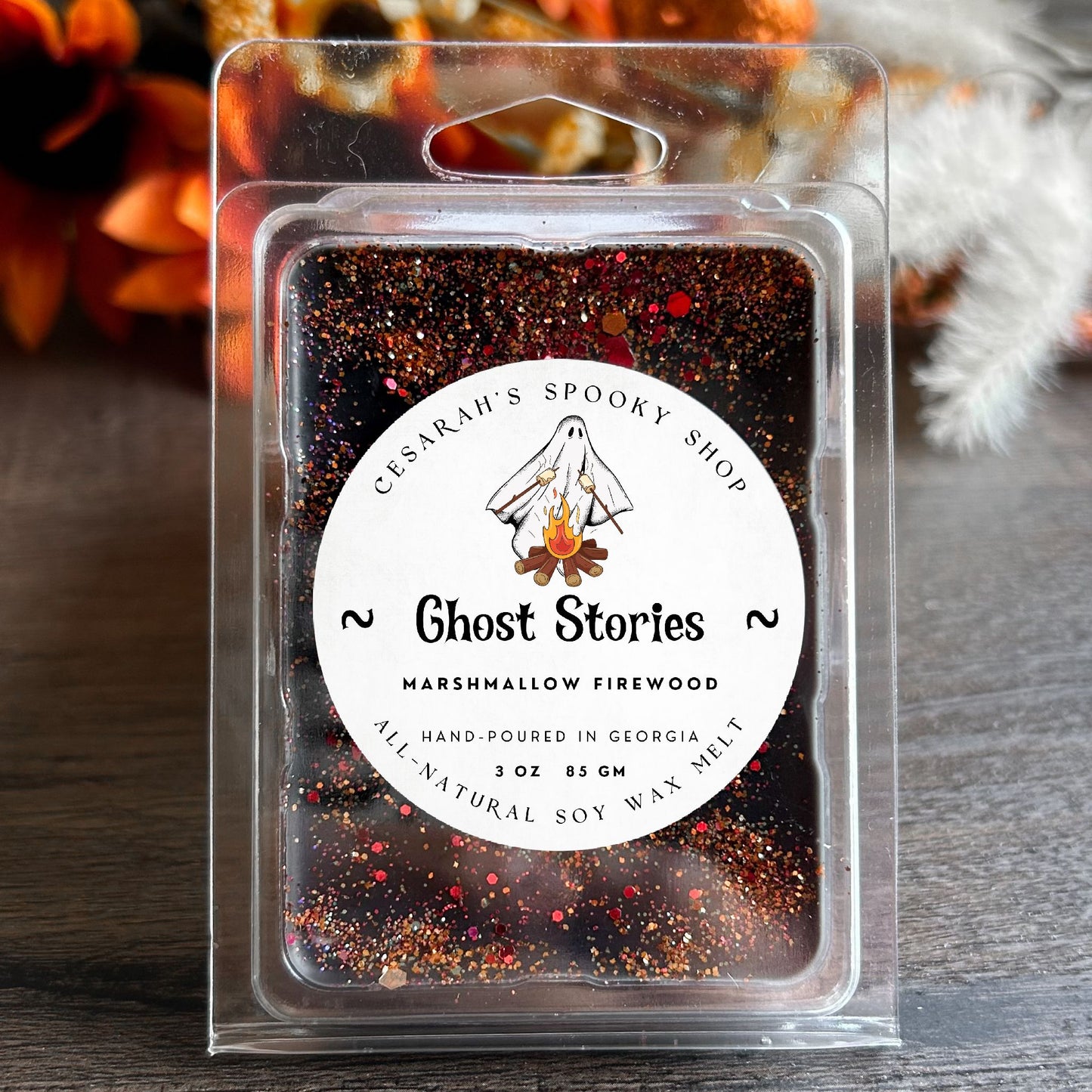 Ghost Stories Wax Melt (Marshmallow Firewood) Cesarah's Spooky Shop