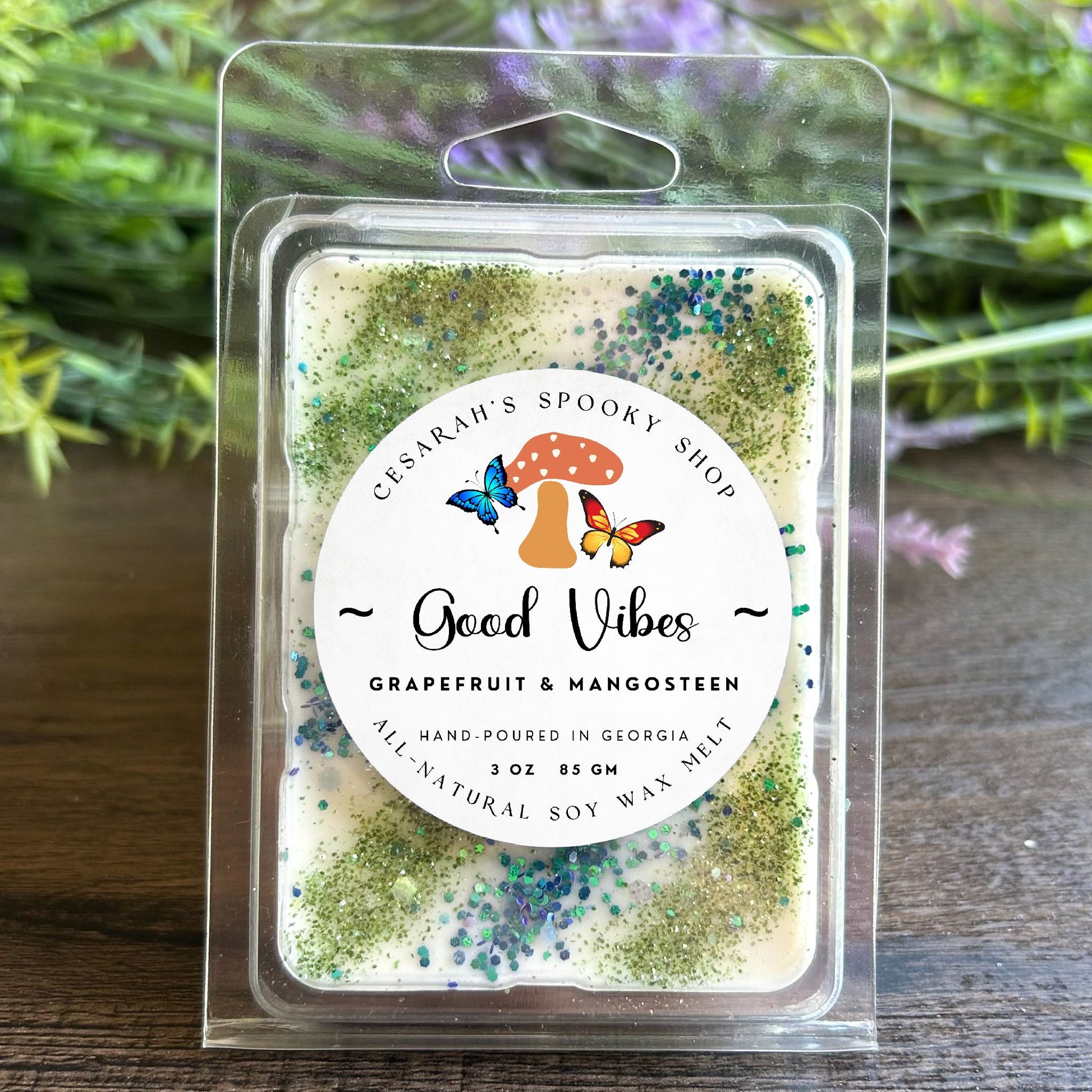 Good Vibes Wax Melt (Grapefruit & Mangosteen) Cesarah's Spooky Shop