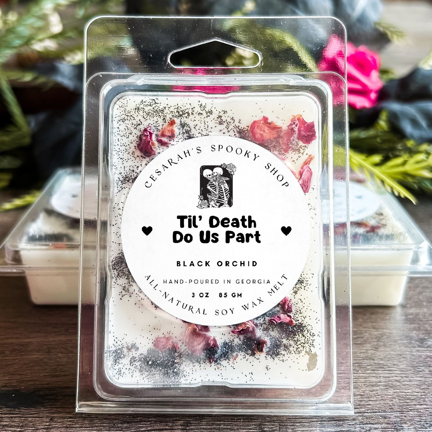 Til' Death Do Us Part Wax Melt (Black Orchid) Cesarah's Spooky Shop