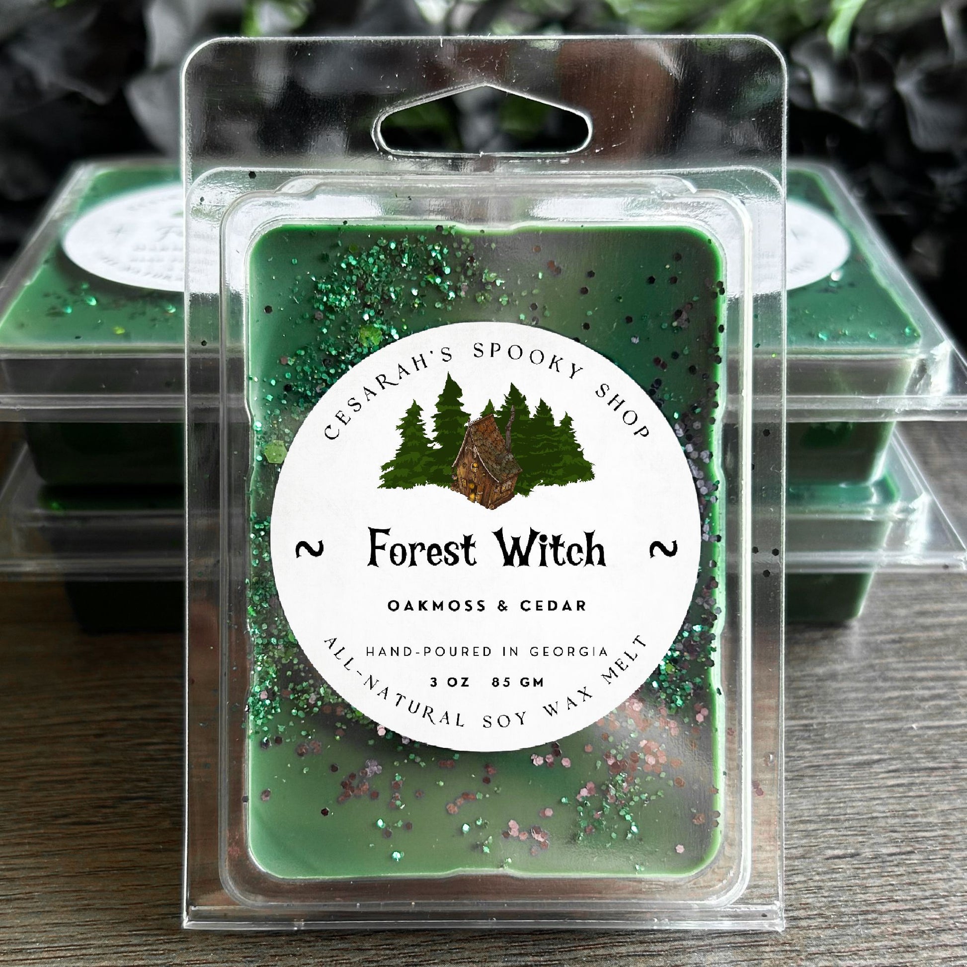 Forest Witch Wax Melt (Oakmoss & Cedar) Cesarah's Spooky Shop