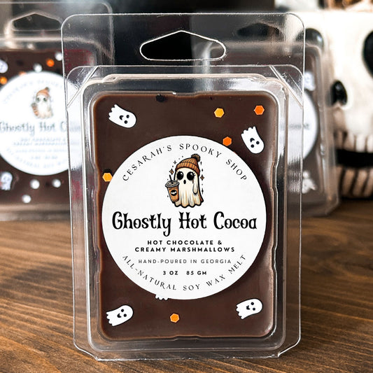 Ghostly Hot Cocoa Wax Melt (Hot Chocolate & Creamy Marshmallows)