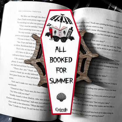 All Booked For Summer Bookmark Cesarah's Spooky Shop