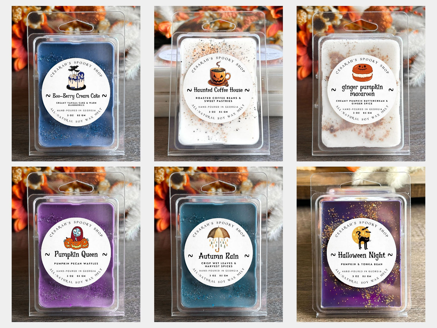 Halloween & Fall Wax Melts Cesarah's Spooky Shop