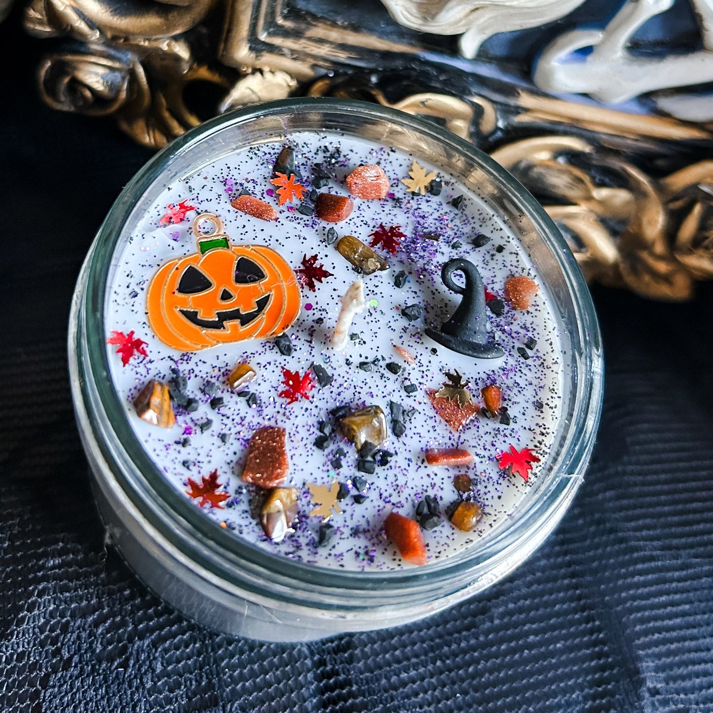 Happy Halloween Candle Cesarah's Spooky Shop