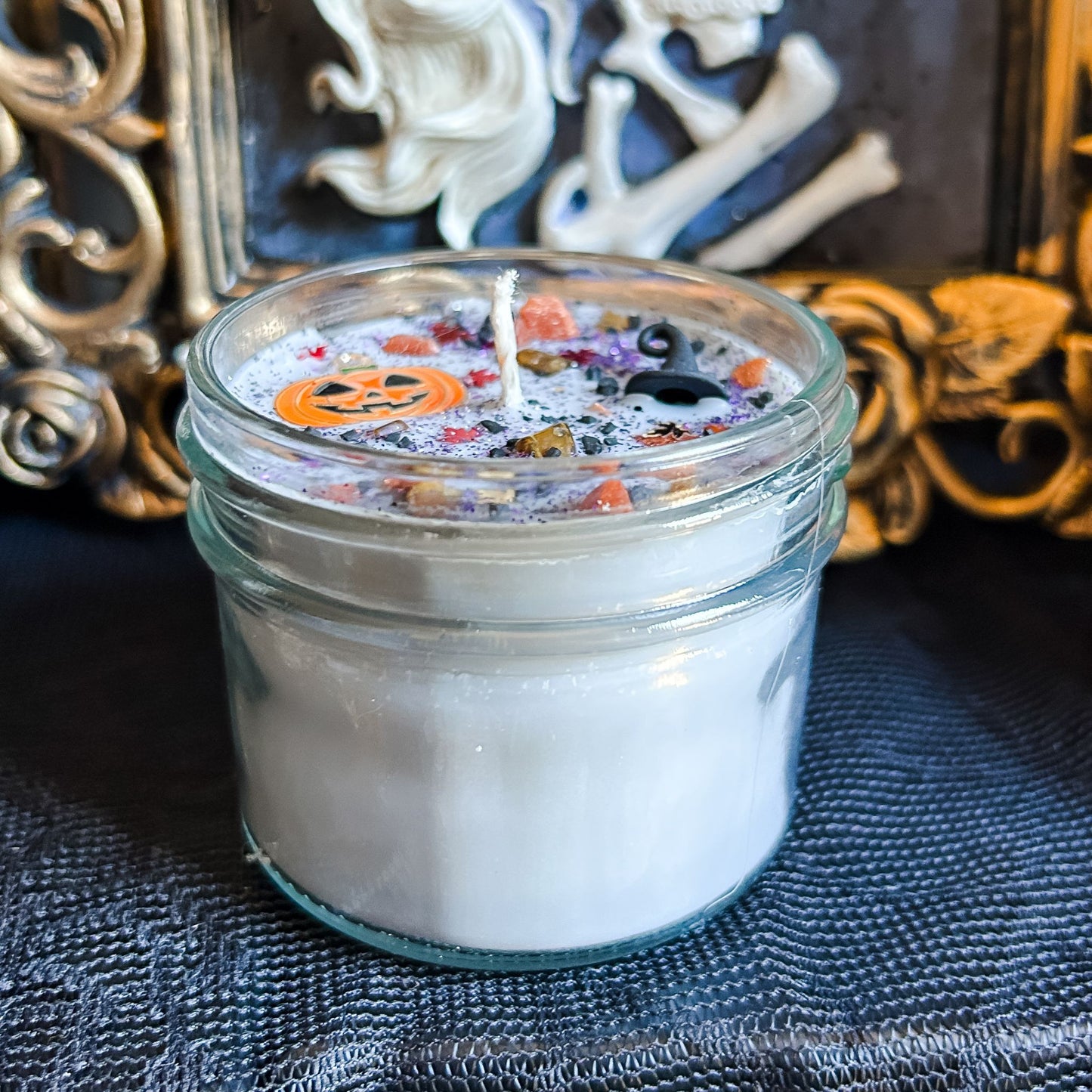 Happy Halloween Candle Cesarah's Spooky Shop