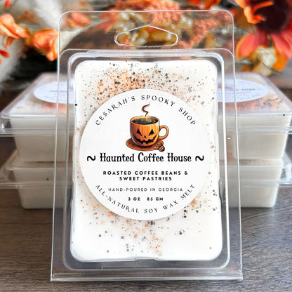 Haunted Coffee House Wax Melt (Roasted Coffee Beans and Sweet Pastries) Cesarah's Spooky Shop