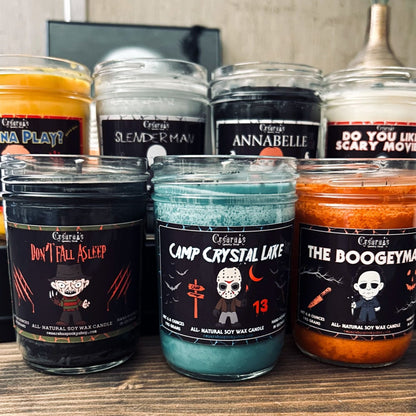 Horror Movie Candles Cesarah's Spooky Shop