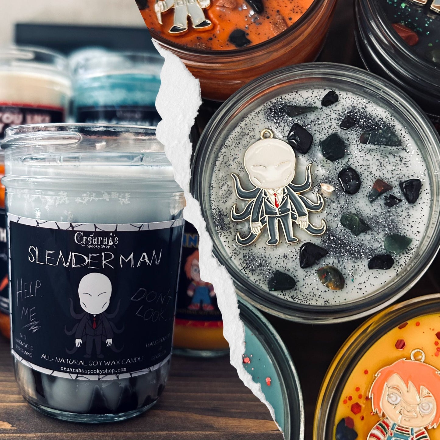 Horror Movie Candles Cesarah's Spooky Shop