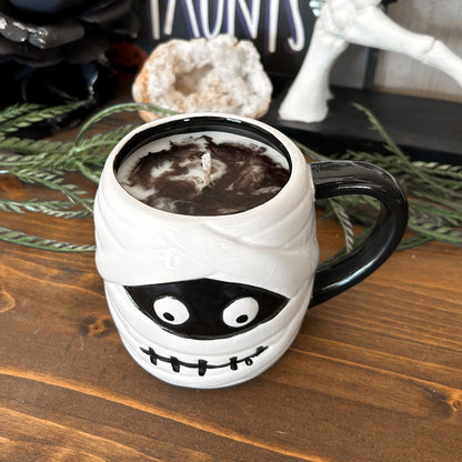 Halloween Mummy Mug Candle