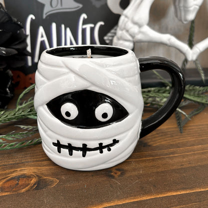 Halloween Mummy Mug Candle