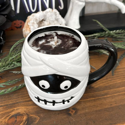 Halloween Mummy Mug Candle
