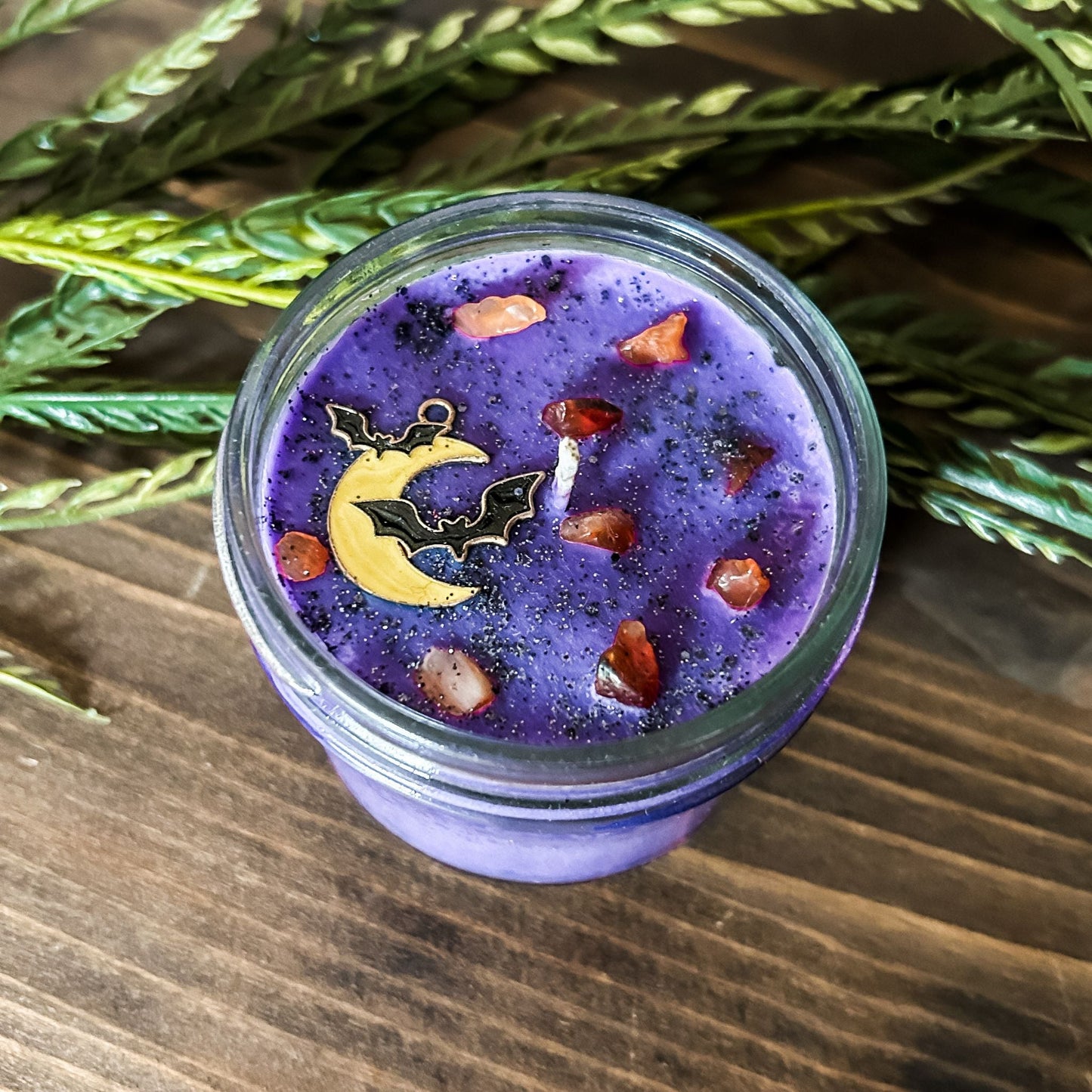 4oz Halloween Night Candle (Pumpkin & Tonka Bean) Cesarah's Spooky Shop