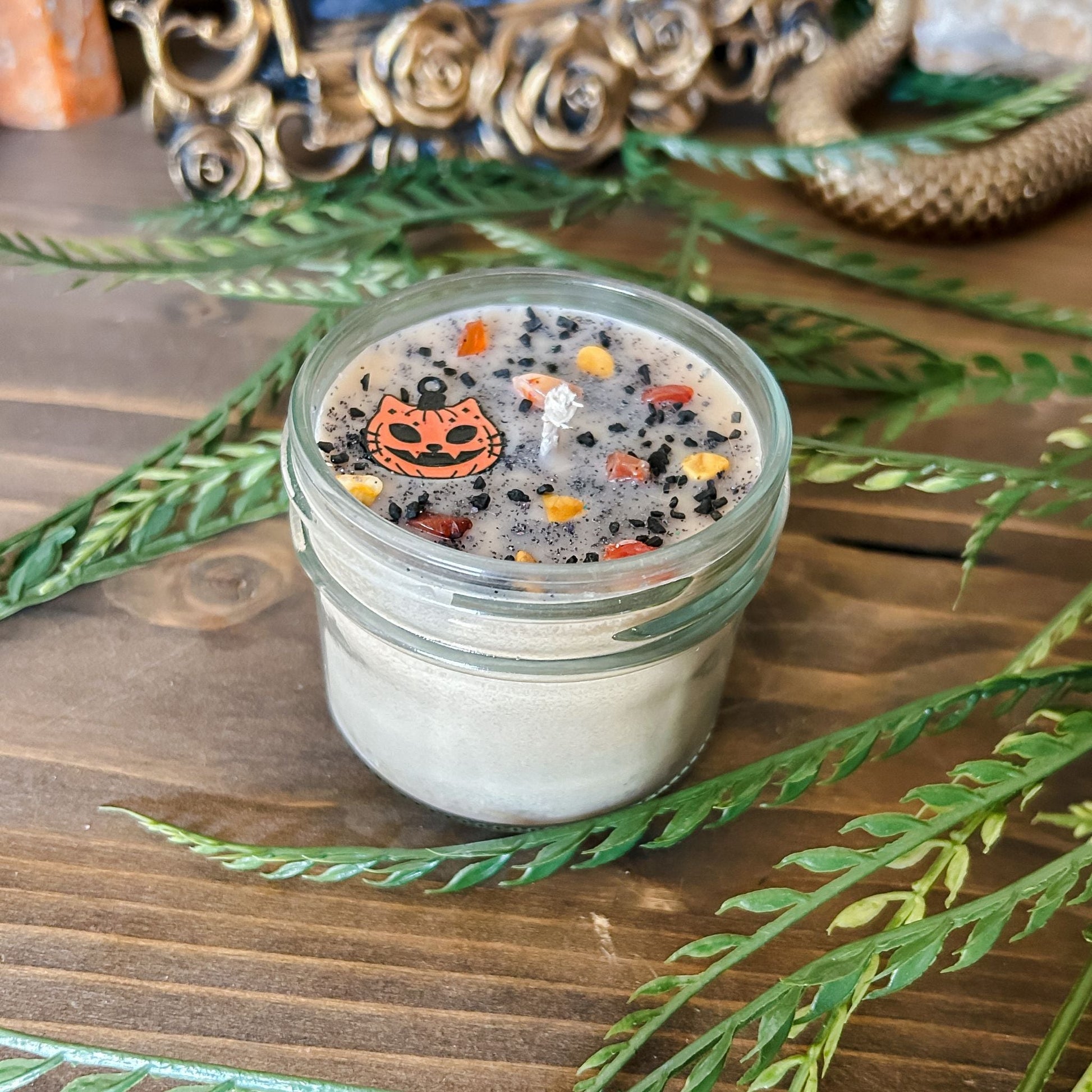 4oz Keep it Spooky Candle (Pumpkin Pie Spice) Cesarah's Spooky Shop