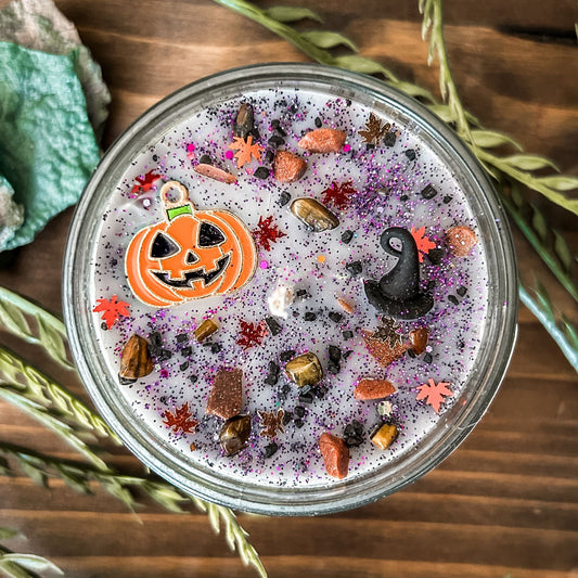 Happy Halloween Candle Cesarah's Spooky Shop