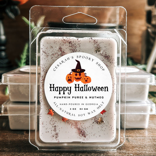 Happy Halloween Wax Melt (Pumpkin Puree & Nutmeg)