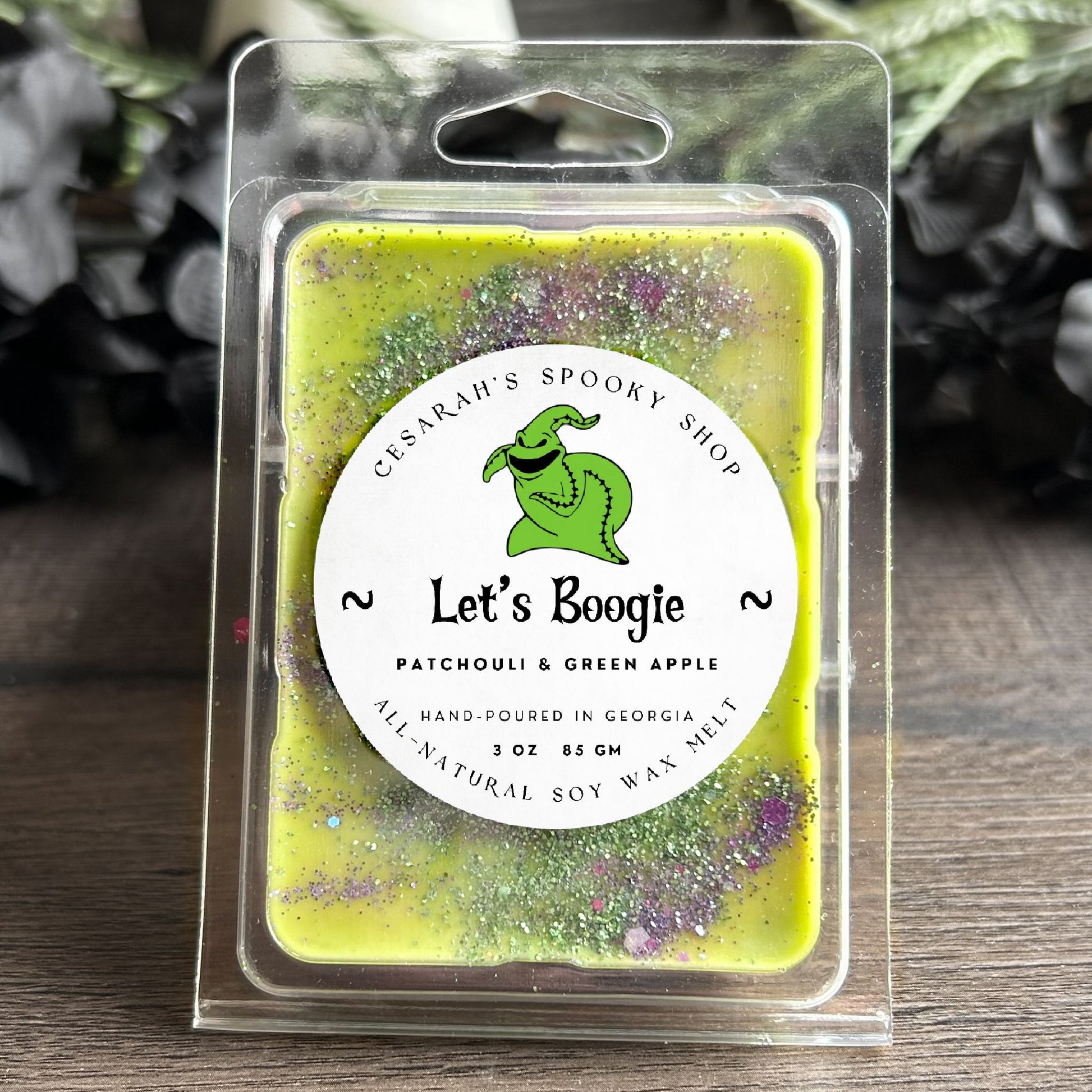 Let’s Boogie Wax Melt (Patchouli & Green Apple) Cesarah's Spooky Shop