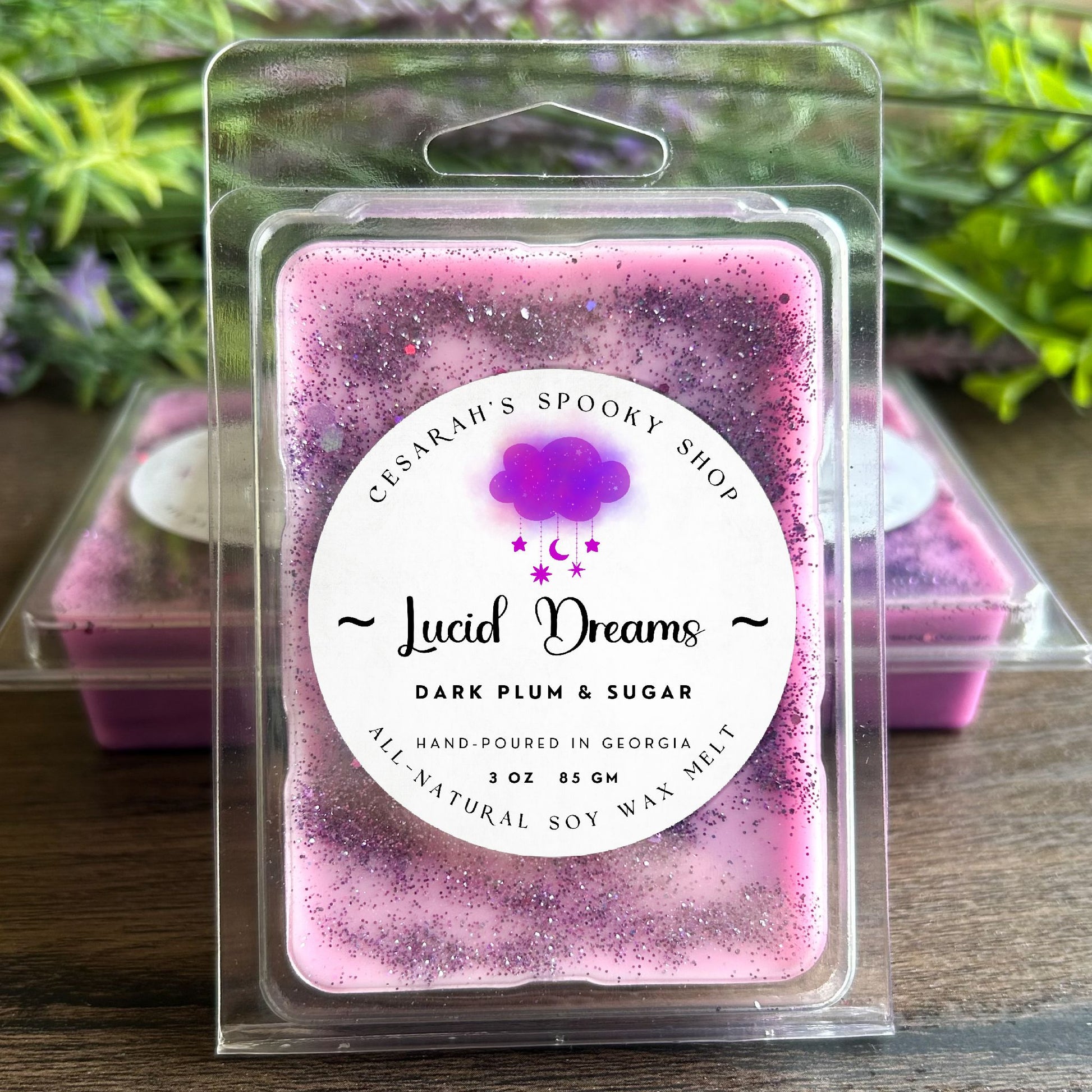 Lucid Dreams Wax Melt (Dark Plum & Sugar) Cesarah's Spooky Shop