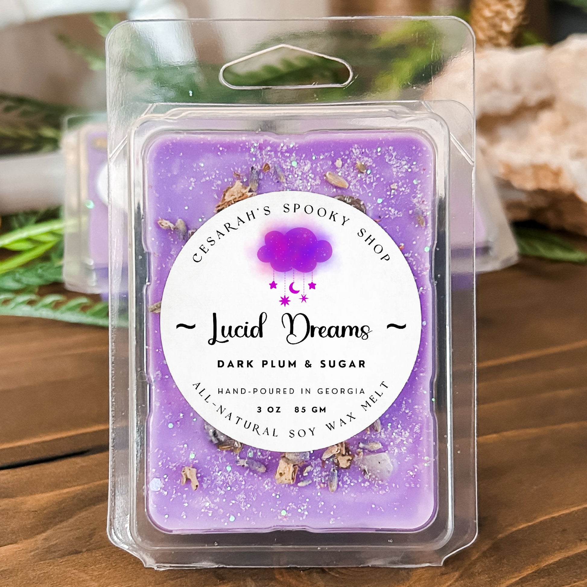 Lucid Dreams Wax Melt (Dark Plum & Sugar) Cesarah's Spooky Shop