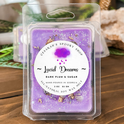 Lucid Dreams Wax Melt (Dark Plum & Sugar) Cesarah's Spooky Shop