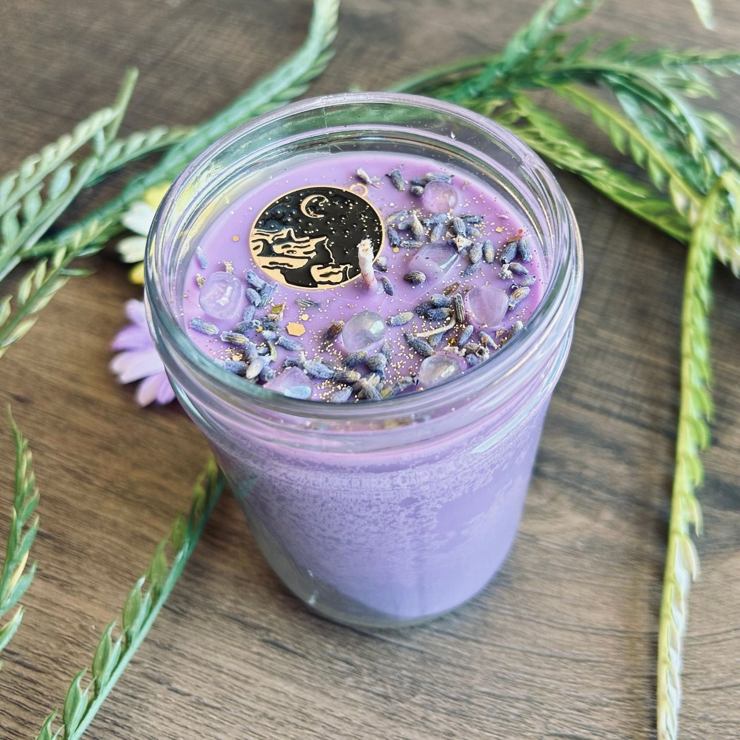 Moonlight Lavender Candle (Lavender Vanilla) Cesarah's Spooky Shop