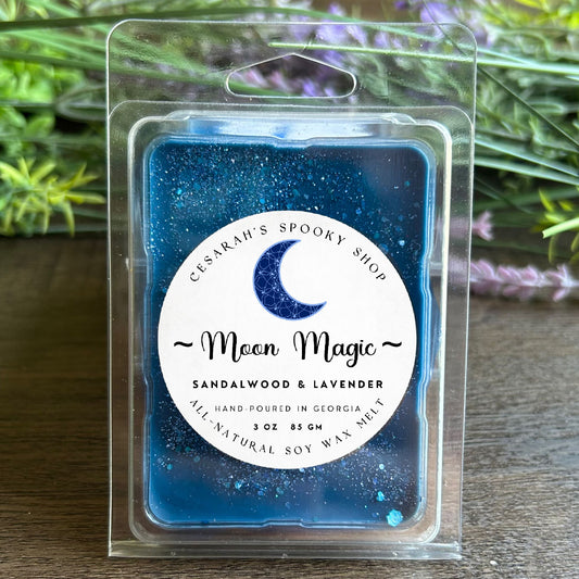 Moon Magic Wax Melt (Sandalwood & Lavender) Cesarah's Spooky Shop