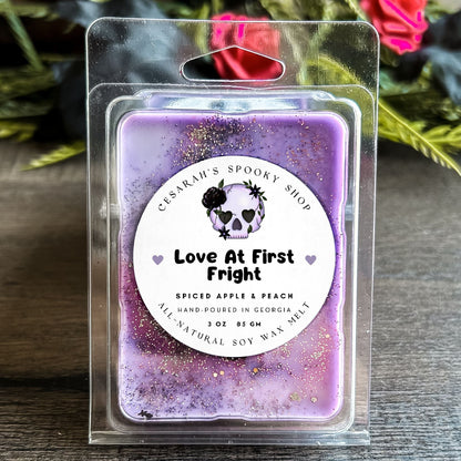 Love at First Fright Wax Melt (Spiced Apple & Peach) Cesarah's Spooky Shop