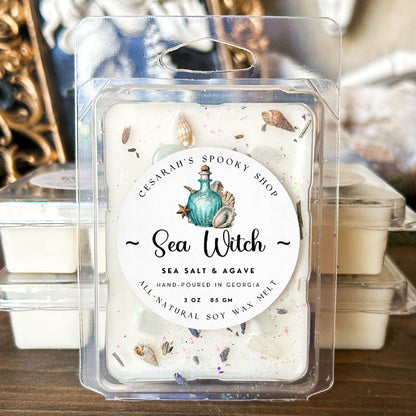 Sea Witch Wax Melt (Sea Salt & Agave) Cesarah's Spooky Shop