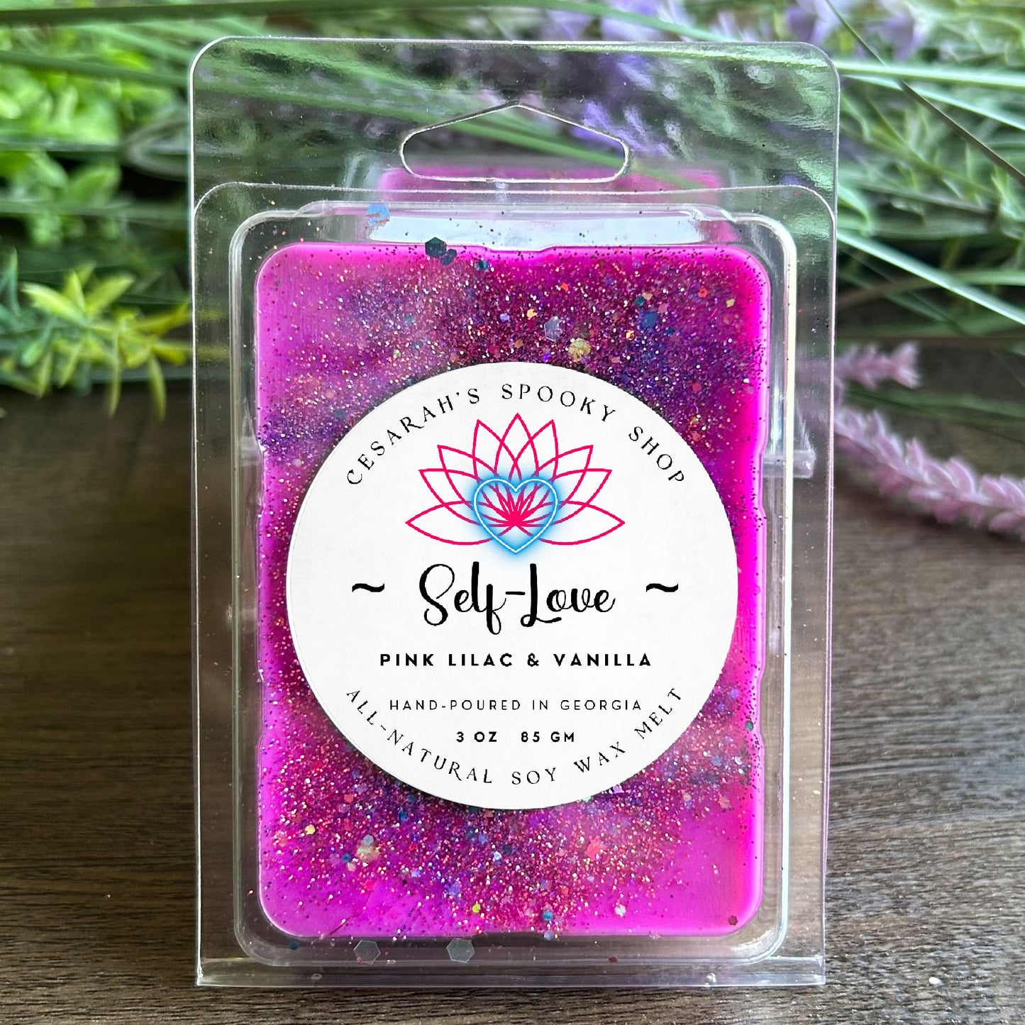 Self-Love Wax Melt (Pink Lilac & Vanilla) Cesarah's Spooky Shop