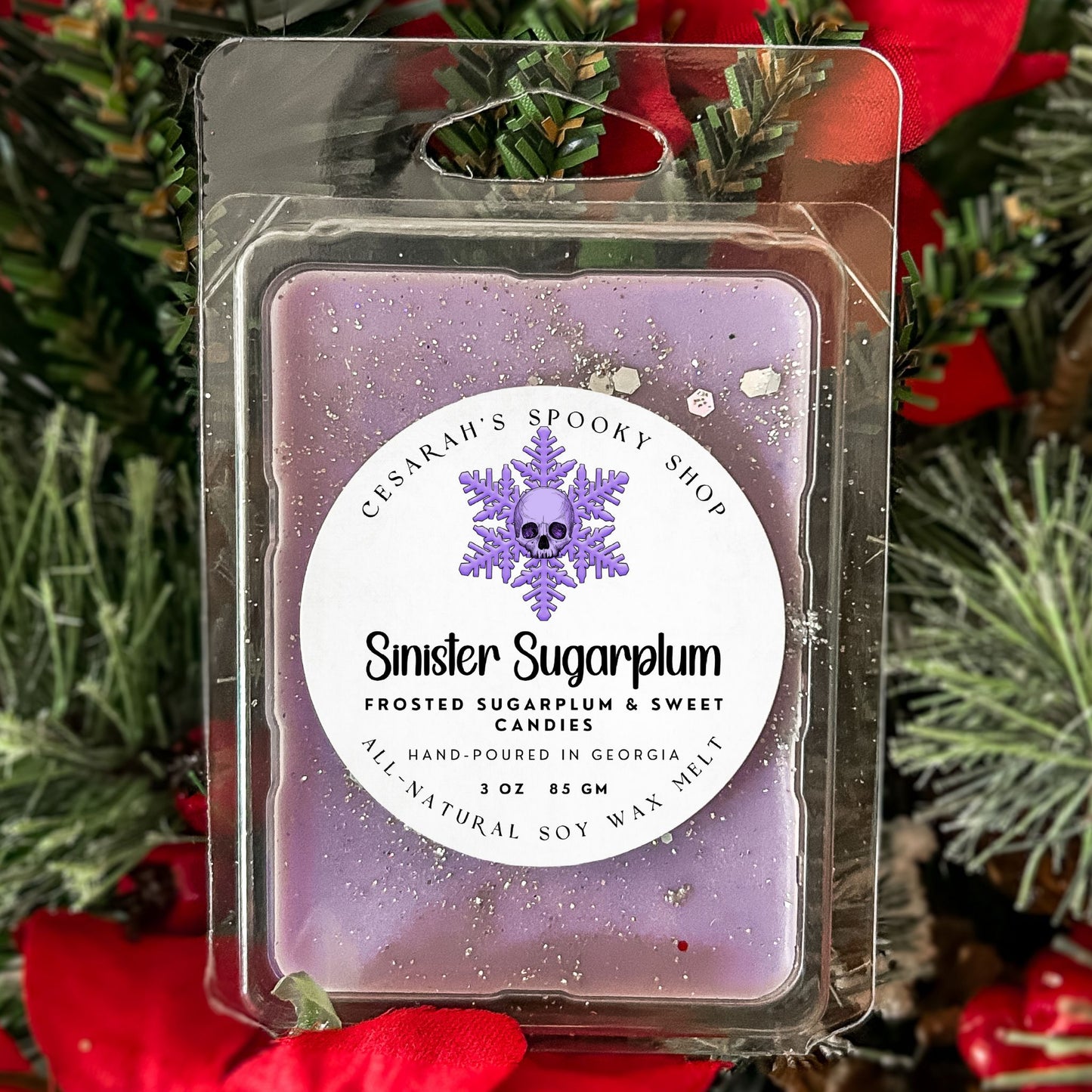 Sinister Sugarplum Wax Melt (Frosted Sugarplum & Sweet Candies)