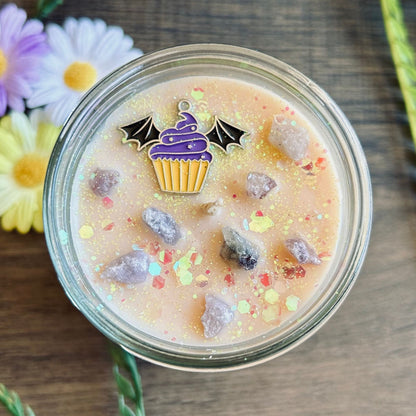 Batty Lemon Buttercake Candle (Sweet Lemon Cake & Coconut Vanilla) Cesarah's Spooky Shop