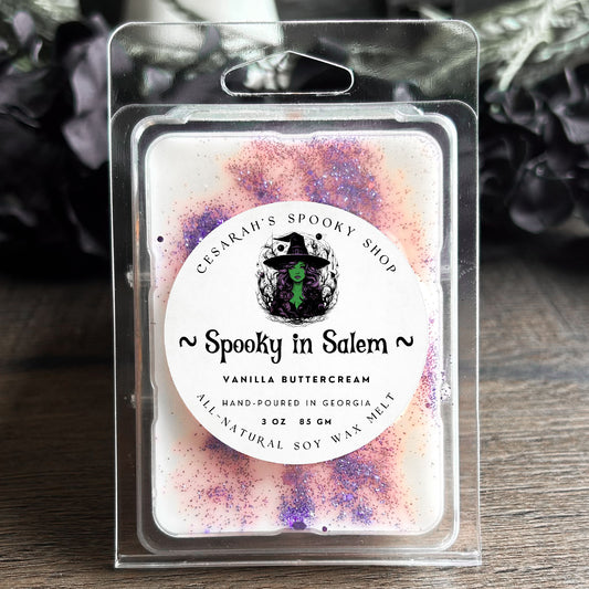 Spooky in Salem Wax Melt (Vanilla Buttercream) Cesarah's Spooky Shop