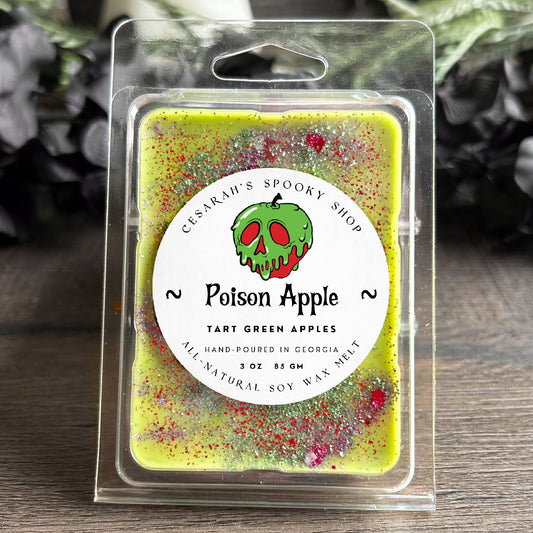 Poison Apple Wax Melt (Tart Green Apples) Cesarah's Spooky Shop