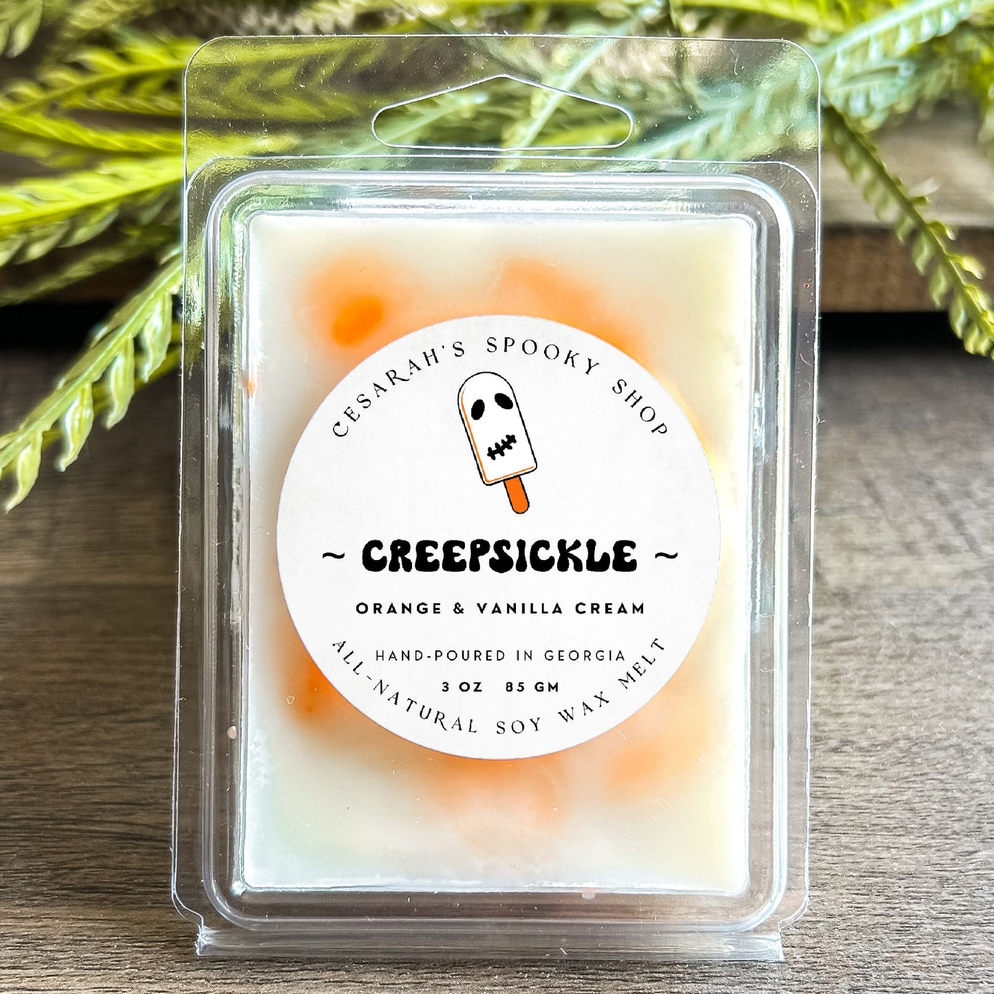 Creepsickle Wax Melt (Orange & Vanilla Cream) Cesarah's Spooky Shop