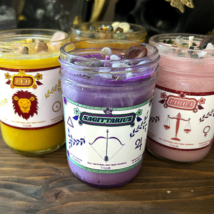 Sagittarius Zodiac Candle Cesarah's Spooky Shop