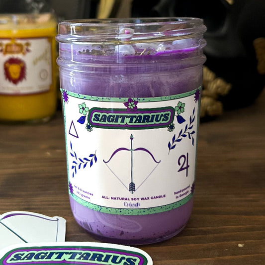 Sagittarius Zodiac Candle Cesarah's Spooky Shop