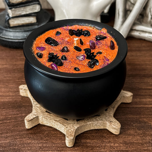 Halloween Cauldron Candle Cesarah's Spooky Shop