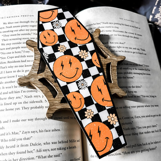 Retro Smile Coffin Bookmark Cesarah's Spooky Shop