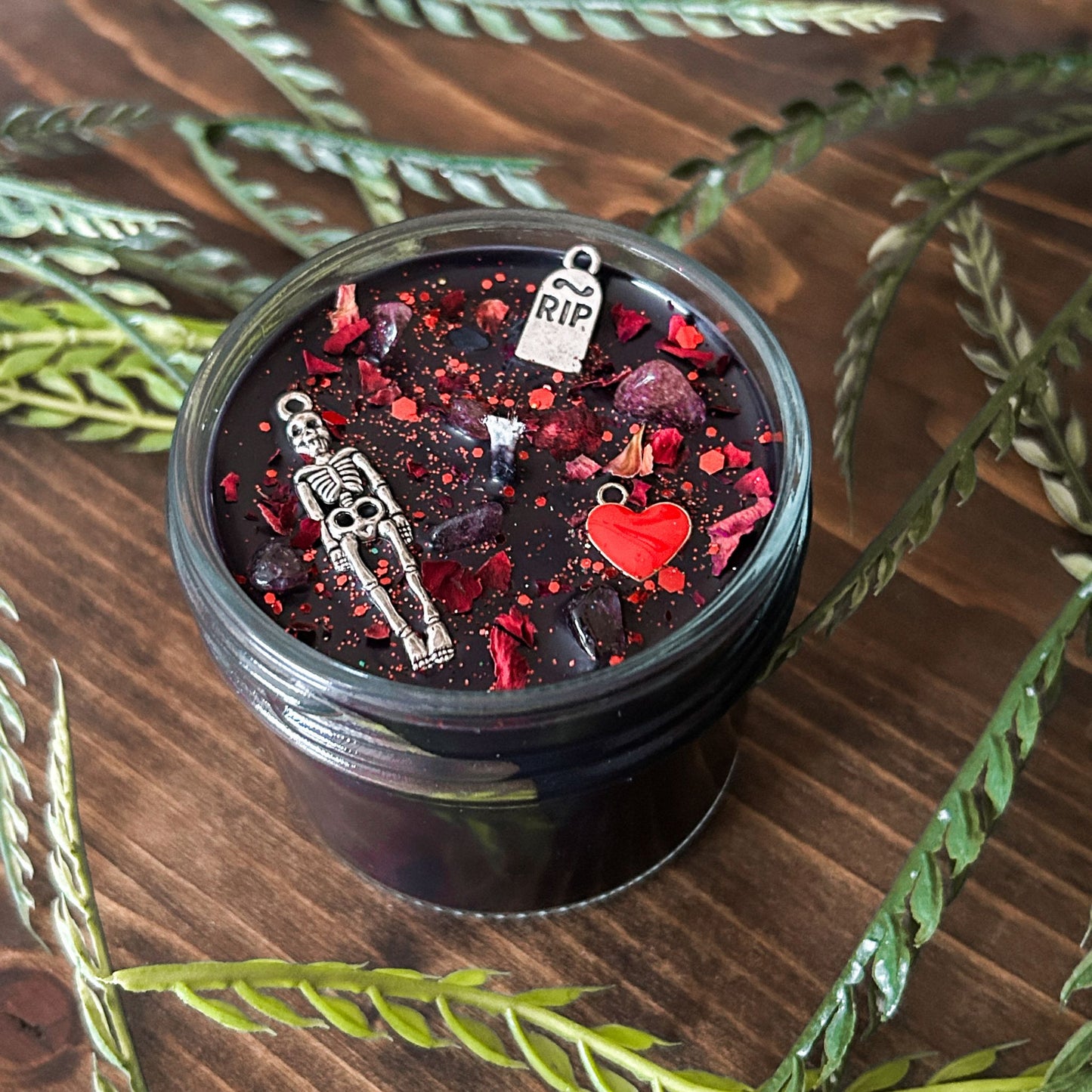 Spooky Valentine Candle (Rose Petals)