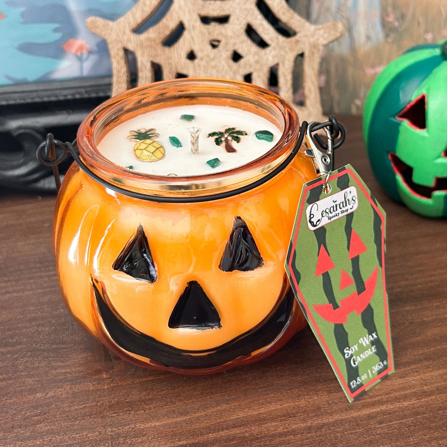 Summerween Jack O Lantern Candle (Choose Scent)