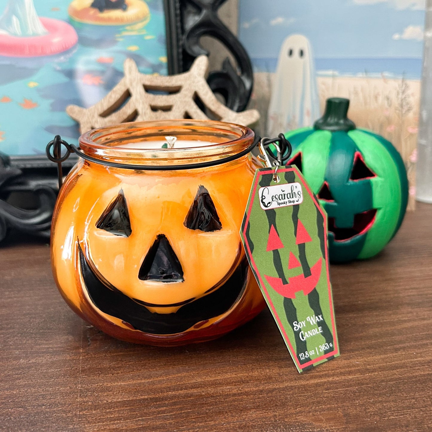Summerween Jack O Lantern Candle (Choose Scent)