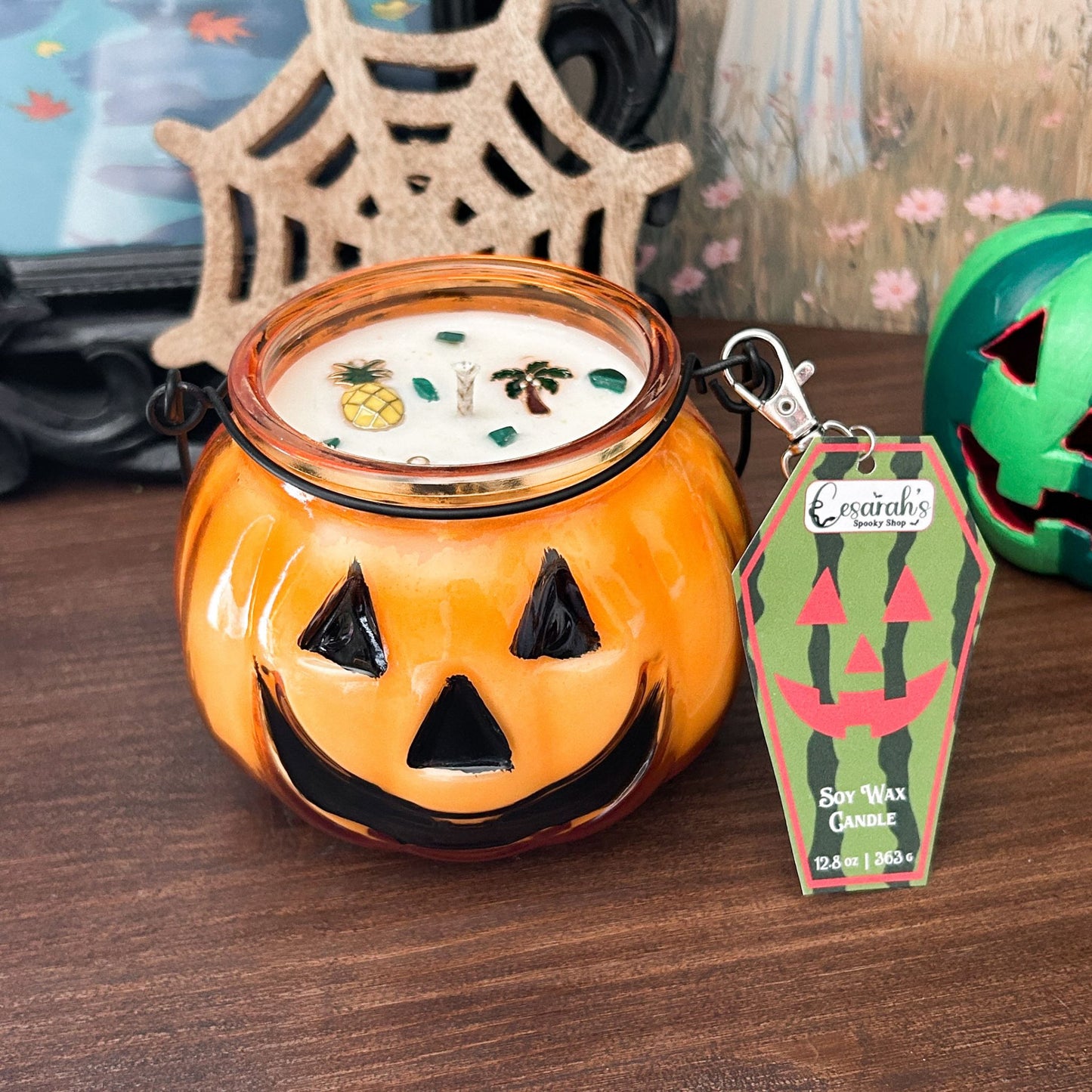 Summerween Jack O Lantern Candle (Choose Scent)
