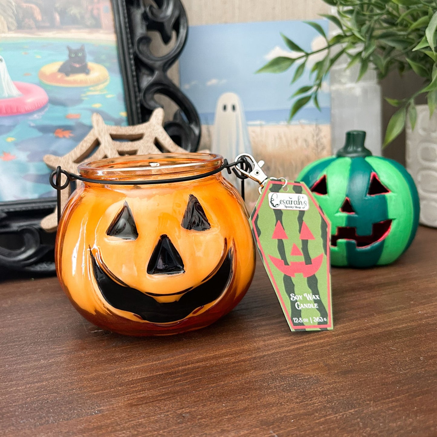 Summerween Jack O Lantern Candle (Choose Scent)