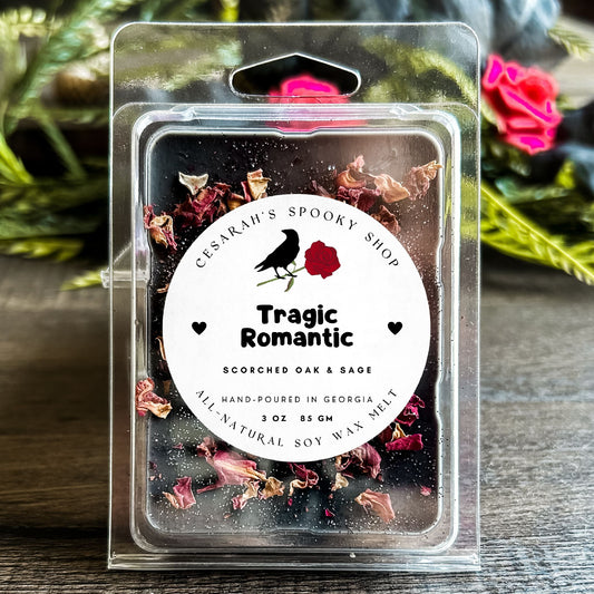 Tragic Romantic Wax Melt (Scorched Oak & Sage) Cesarah's Spooky Shop