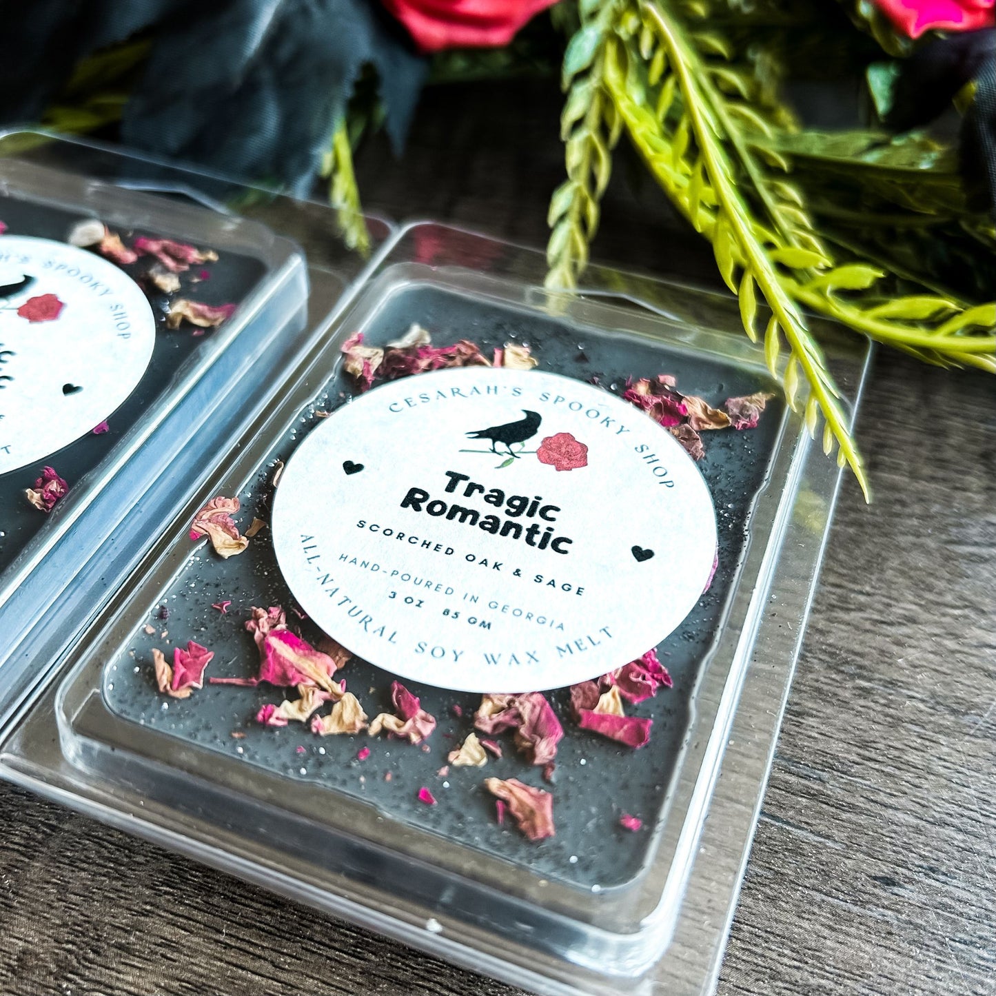 Tragic Romantic Wax Melt (Scorched Oak & Sage) Cesarah's Spooky Shop