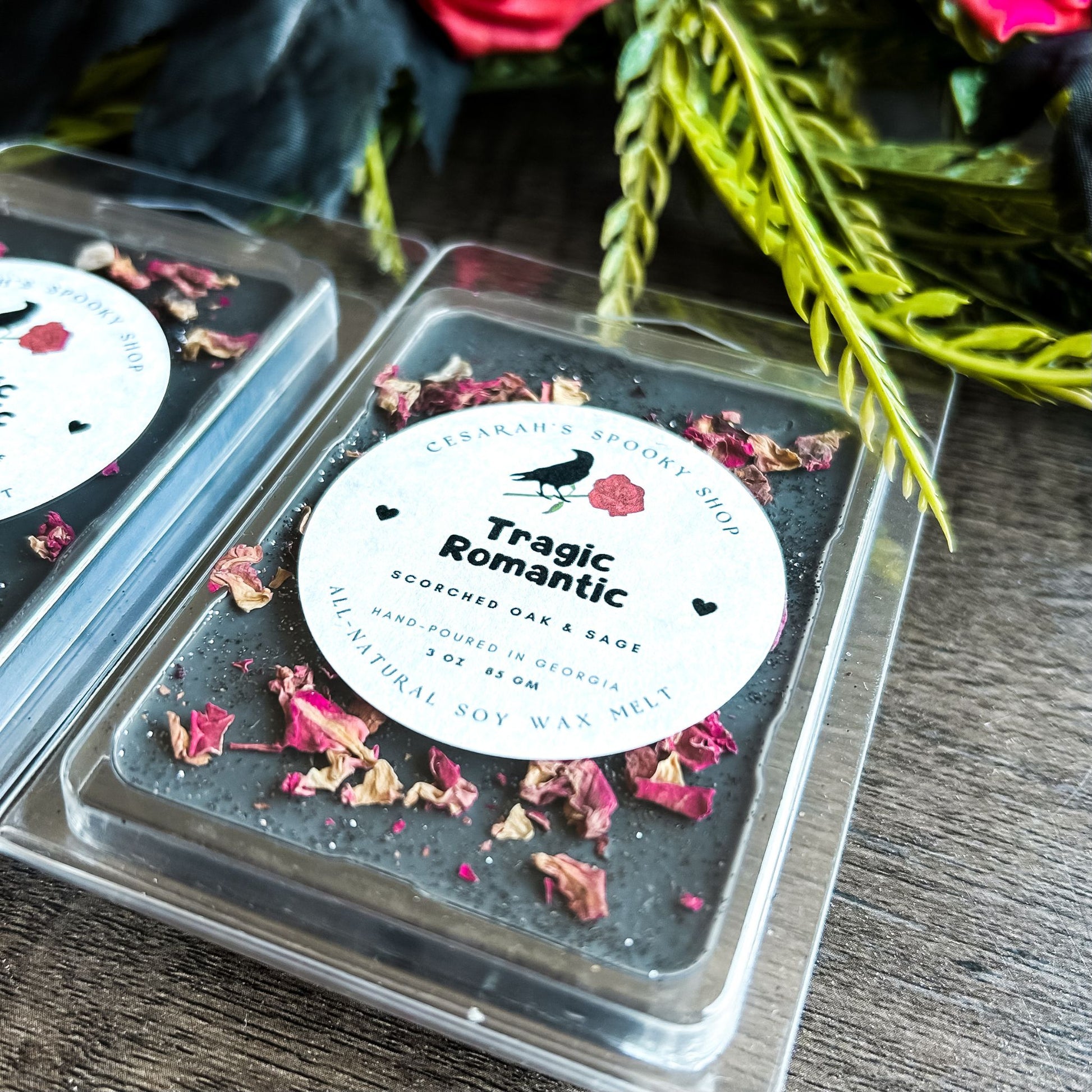 Tragic Romantic Wax Melt (Scorched Oak & Sage) Cesarah's Spooky Shop