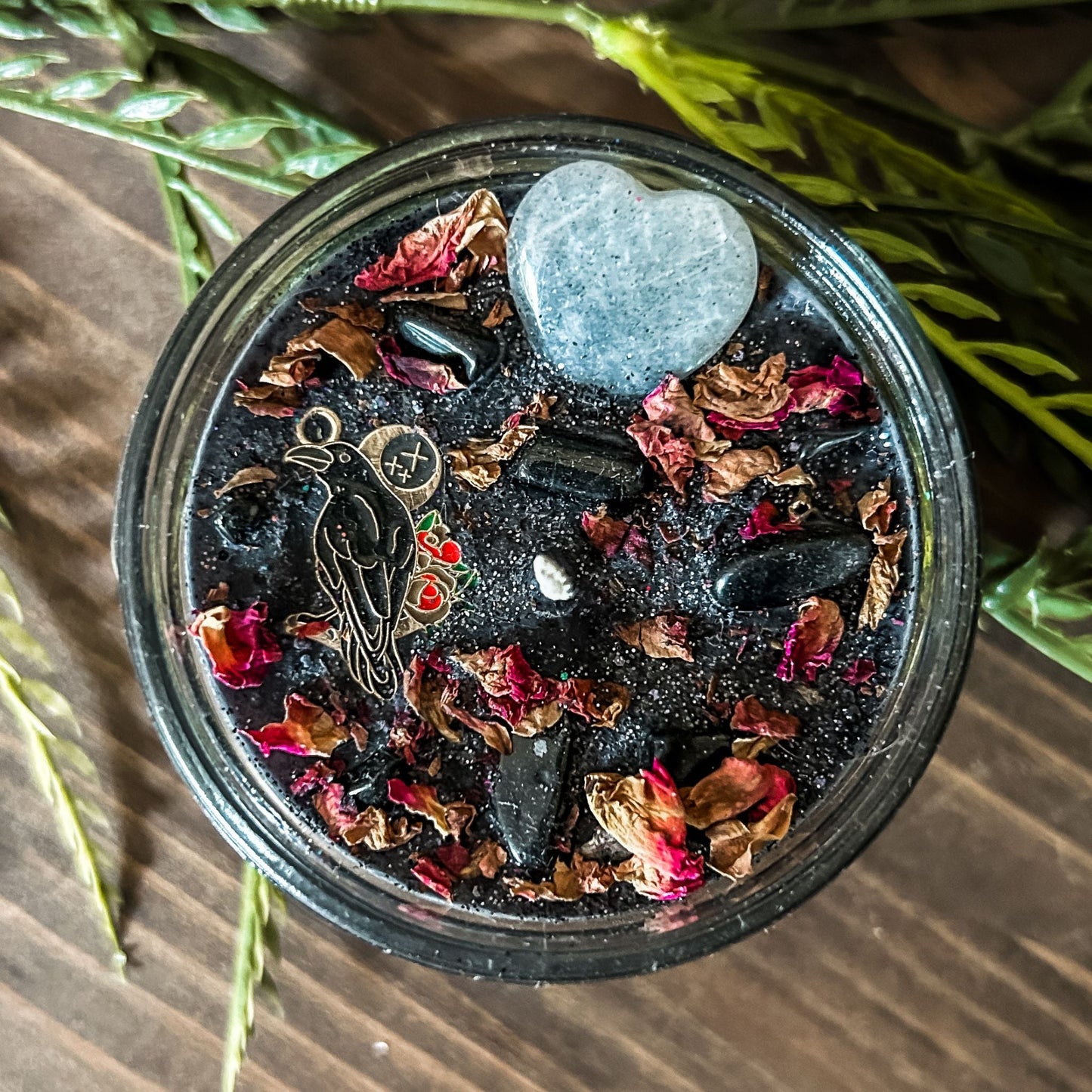 4oz Tragic Romantic Candle (Scorched Oak & Sage) Cesarah's Spooky Shop