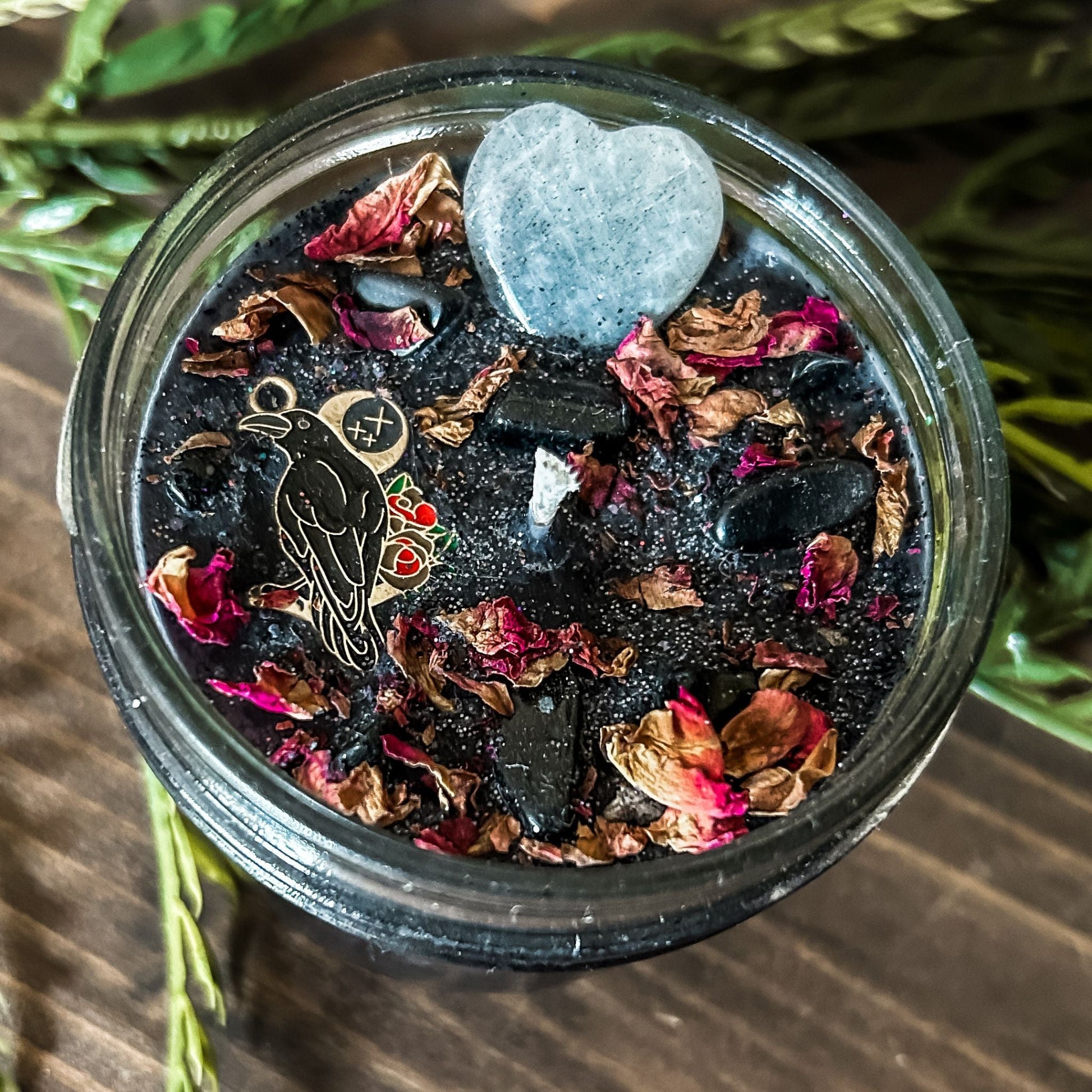 4oz Tragic Romantic Candle (Scorched Oak & Sage) Cesarah's Spooky Shop