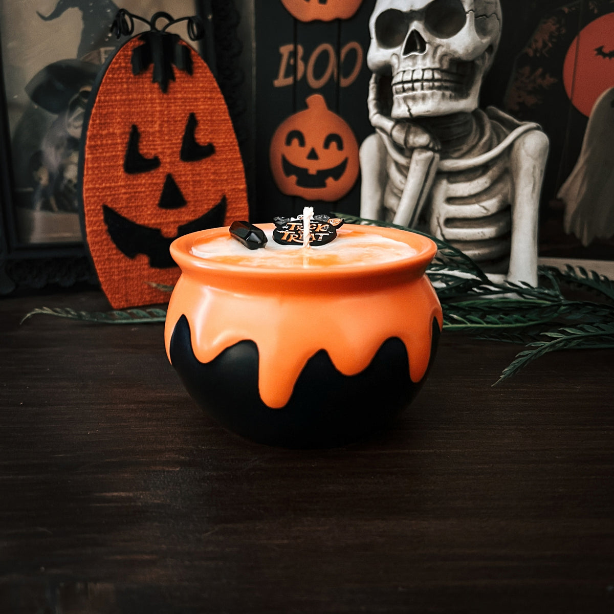 Halloween Cauldron Candle (Choose Scent)