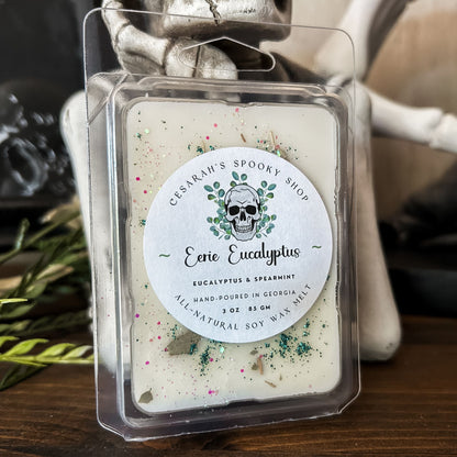 Eerie Eucalyptus Wax Melt (eucalyptus & spearmint) Cesarah's Spooky Shop
