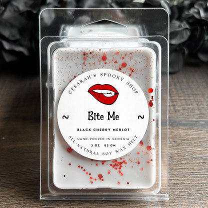 Bite Me Wax Melt (Black Cherry Merlot) Cesarah's Spooky Shop